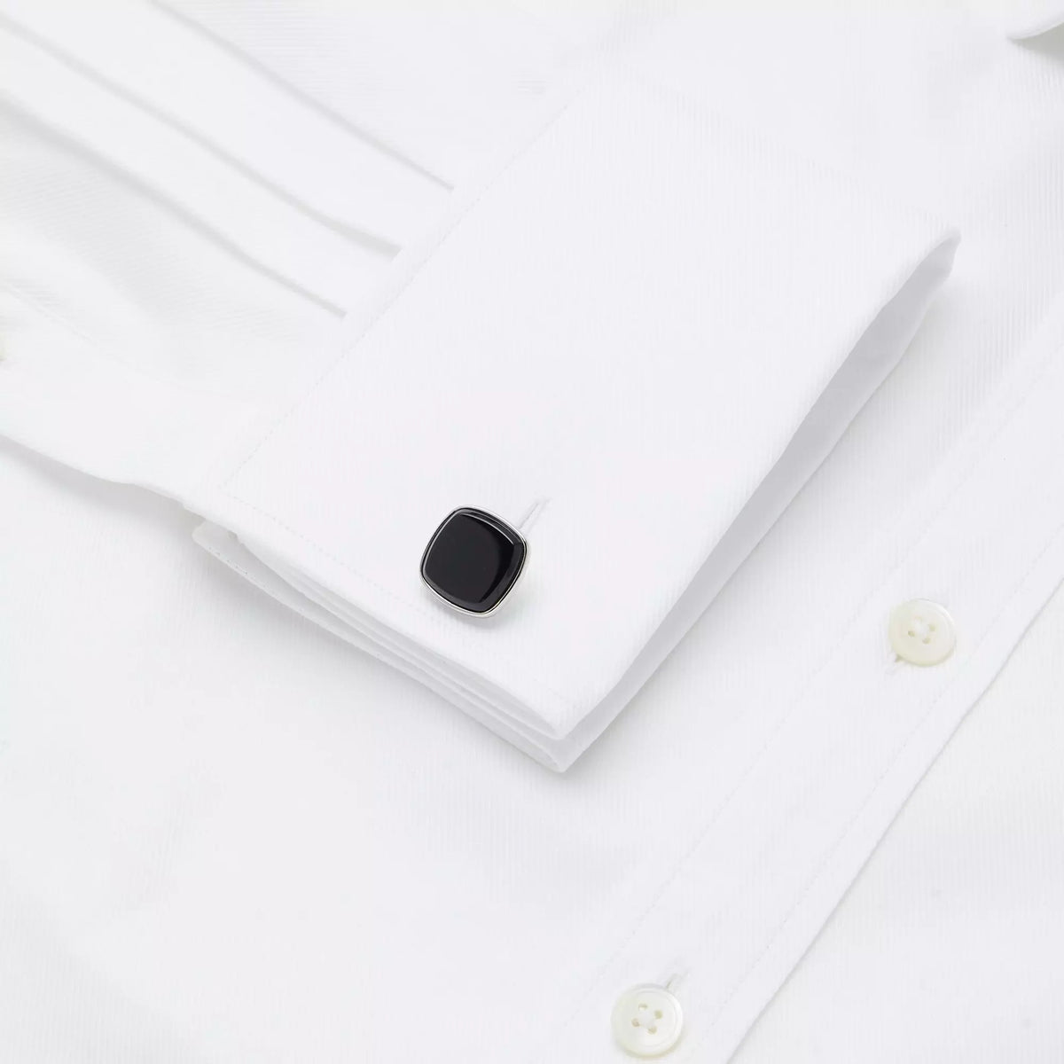 Black Semi Precious Onyx Cufflinks