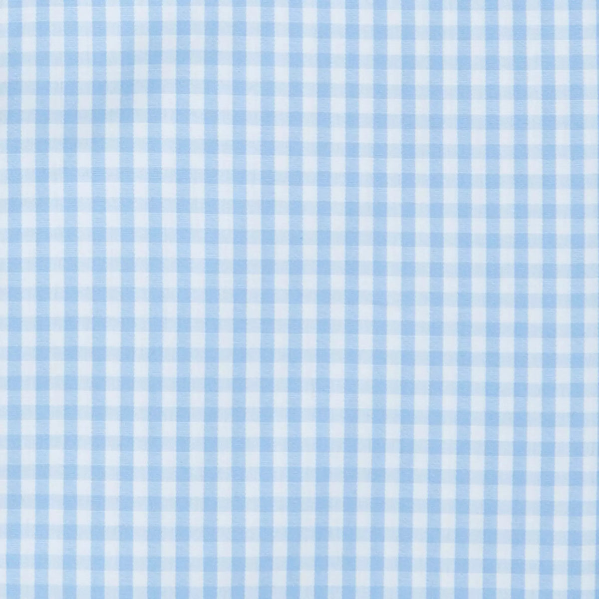 Pale Blue & White Tailored Fit Double Cuff Core Poplin Gingham Formal Shirt