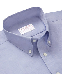 Pale Blue Classic Fit Smart Casual Button Down Fine Oxford Shirt